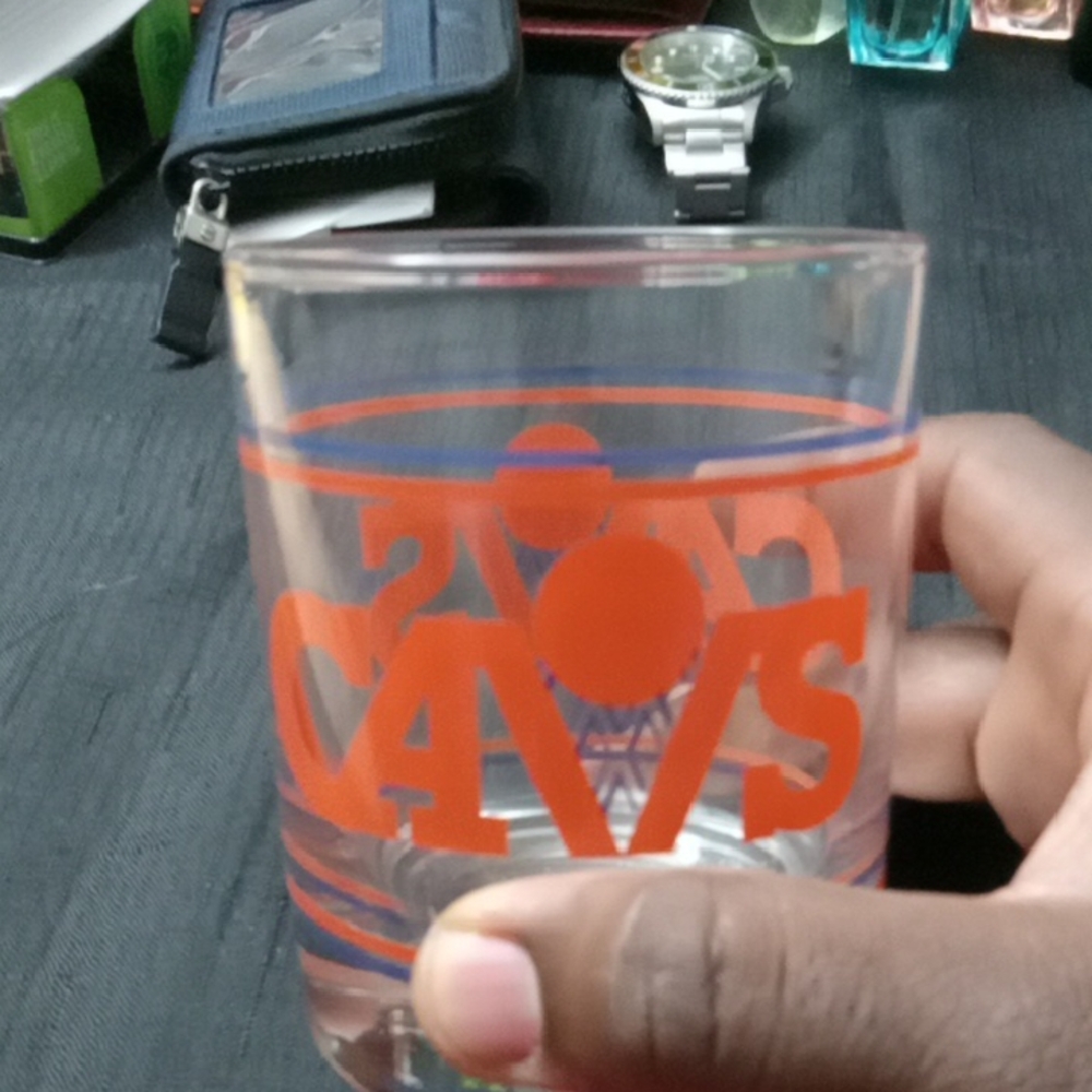CAVS  Championship Glass